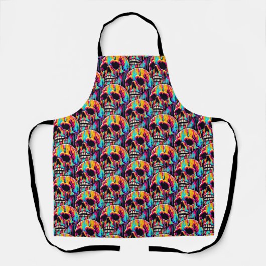 Tablier Crâne fondu dynamique (Recto)