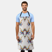 Tablier Crâne taureau de la tribu : Boho Seamless (Porté)