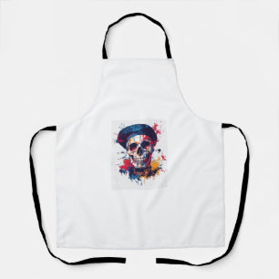 Tablier Crânes d'artiste drôles de Creative Bones