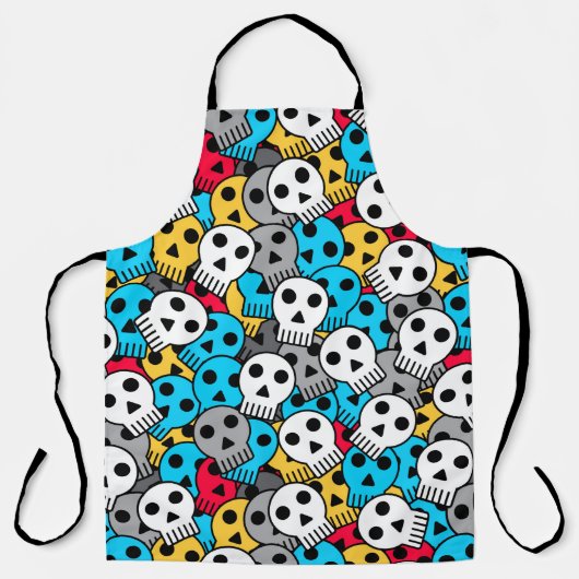 Tablier Crânes funky (Recto)