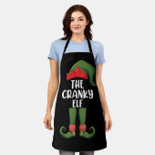Tablier Cranky Elf Family Matching Group Noël (Porté)