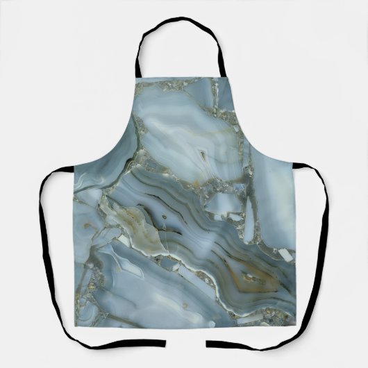 Tablier Craqué gris gris vert bleu marbre texture (Recto)