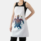 Tablier Cravate Hawaiian Sea Turtle-Dye Hawaii Vacances Pl (Insitu)