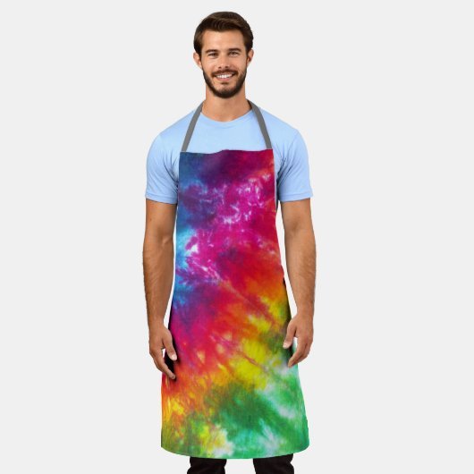 Tablier Cravate multicolore (Porté)