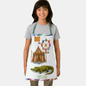 Tablier Crawford, painted circus crocodile (Insitu)