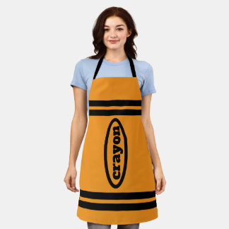 Tablier Crayon Apron Costumes famille et groupe - Orange