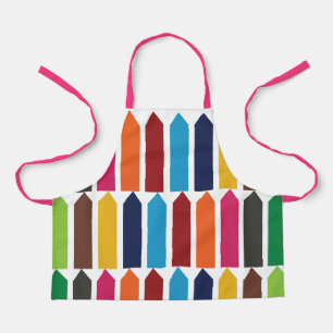 Tablier Crayons École Maternelle Enfants Enfants Coloré