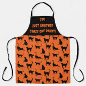 Tablier Crazy Cat customisé Daddy Halloween (Recto)