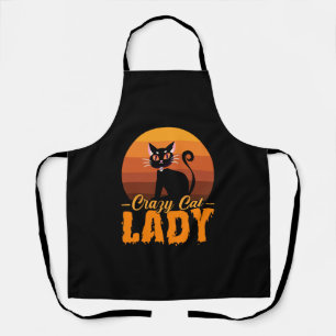 Tablier Crazy Cat Lady Halloween