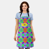 Tablier Crazy Paisley Fun Wild Design (Porté)