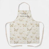 Tablier Cream Butterflies Hearts Bridal Shower (Recto)