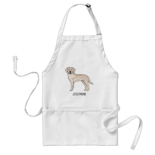Tablier Cream Labrador Retriever Cute Lab Dog Nom personna (Devant)