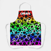 Tablier CREATE Rainbow Polka Dotée Apron (Recto)