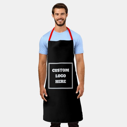Tablier Create Your Own Apron - Customized Logo Design (Porté)