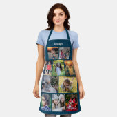 Tablier Create your own family photo collage name (Porté)