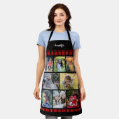 Tablier Create your own family photo collage name (Porté)