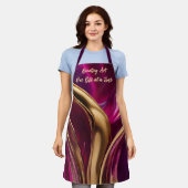 Tablier Création d'Art One Bite à la fois - Abstrait (Porté)