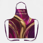 Tablier Création d'Art One Bite à la fois - Abstrait (Recto)