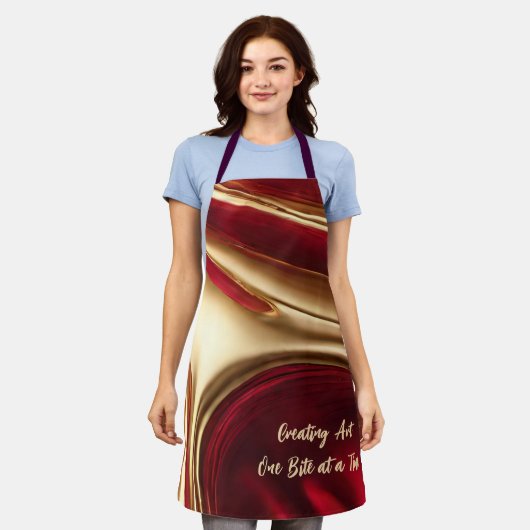 Tablier Création d'un morceau d'art à la fois - Noël (Porté)