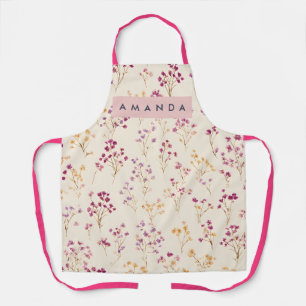 Tablier Création Florale Pastel Élégante Personnalisée