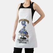 Tablier Creative Spark Magic Potion Retro Artist Mascot (Insitu)