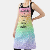 Tablier Créativité est Messager Rainbow Doodles Funny Apro (Insitu)