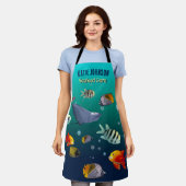 Tablier Créatures colorées de la vie marine (Porté)