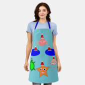 Tablier Créatures de la mer de Noël (Porté)