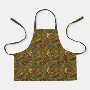 Tablier Créatures des bois et Motif Feuille