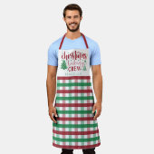 Tablier Crèche de Noël Nom de l'équipage Plaid Corresponda (Porté)