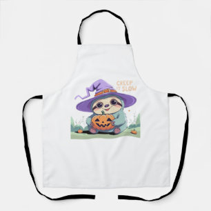 Tablier Creep It Slow – Chemise Halloween de paresseux mig