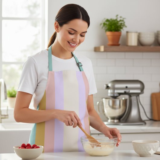 Tablier Créez votre propre bande rétro personnalisée Rainb