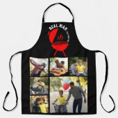 Tablier Créez votre propre collection photo papa BBQ (Recto)