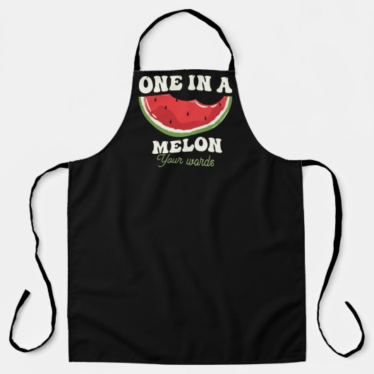 Tablier Créez votre propre dans une pastèque Melon (Recto)
