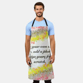 Tablier Créez votre propre design et photo cadeau unique (Porté)