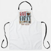 Tablier Créez Votre Propre Mais Premier Café (Recto)