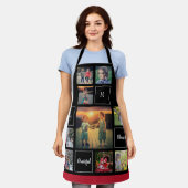 Tablier Créez votre propre monogramme de collage photo de (Porté)