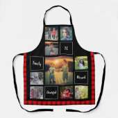 Tablier Créez votre propre monogramme de collage photo de (Recto)