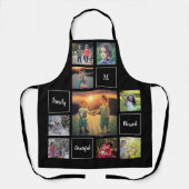 Tablier Créez votre propre monogramme de collage photo de  (Recto)