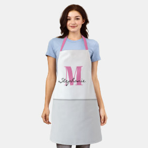 Tablier Créez votre propre monogramme de nom personnalis