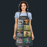 Tablier Créez votre propre nom de collage photo de famille<br><div class="desc">Créez votre propre nom de collage photo de famille Apron Vous pouvez le personnaliser et ajouter vos plus belles photos et nom.</div>