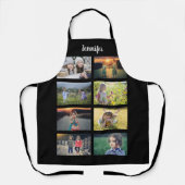 Tablier Créez votre propre nom de collage photo de famille (Recto)