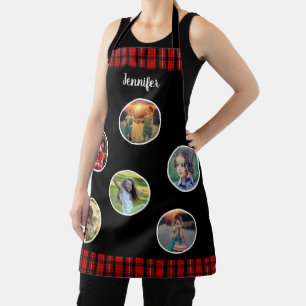 Tablier Créez votre propre nom de collage photo de famille