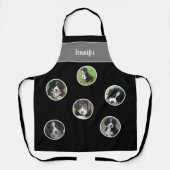 Tablier Créez votre propre nom de famille photo collage (Recto)