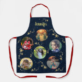 Tablier Créez votre propre photo collage monogramme de Noë (Recto)