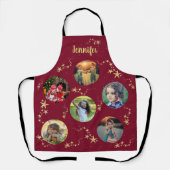 Tablier Créez votre propre photo collage monogramme de Noë (Recto)