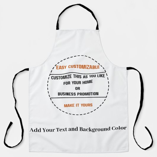 Tablier Créez Votre Propre Promotion de Marque Simple (Recto)
