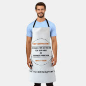 Tablier Créez Votre Propre Promotion de Marque Simple (Porté)