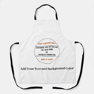 Tablier Créez Votre Propre Promotion de Marque Simple