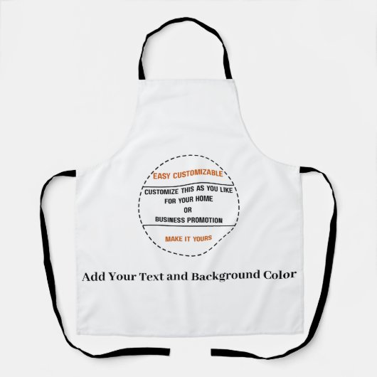 Tablier Créez Votre Propre Promotion de Marque Simple (Recto)
